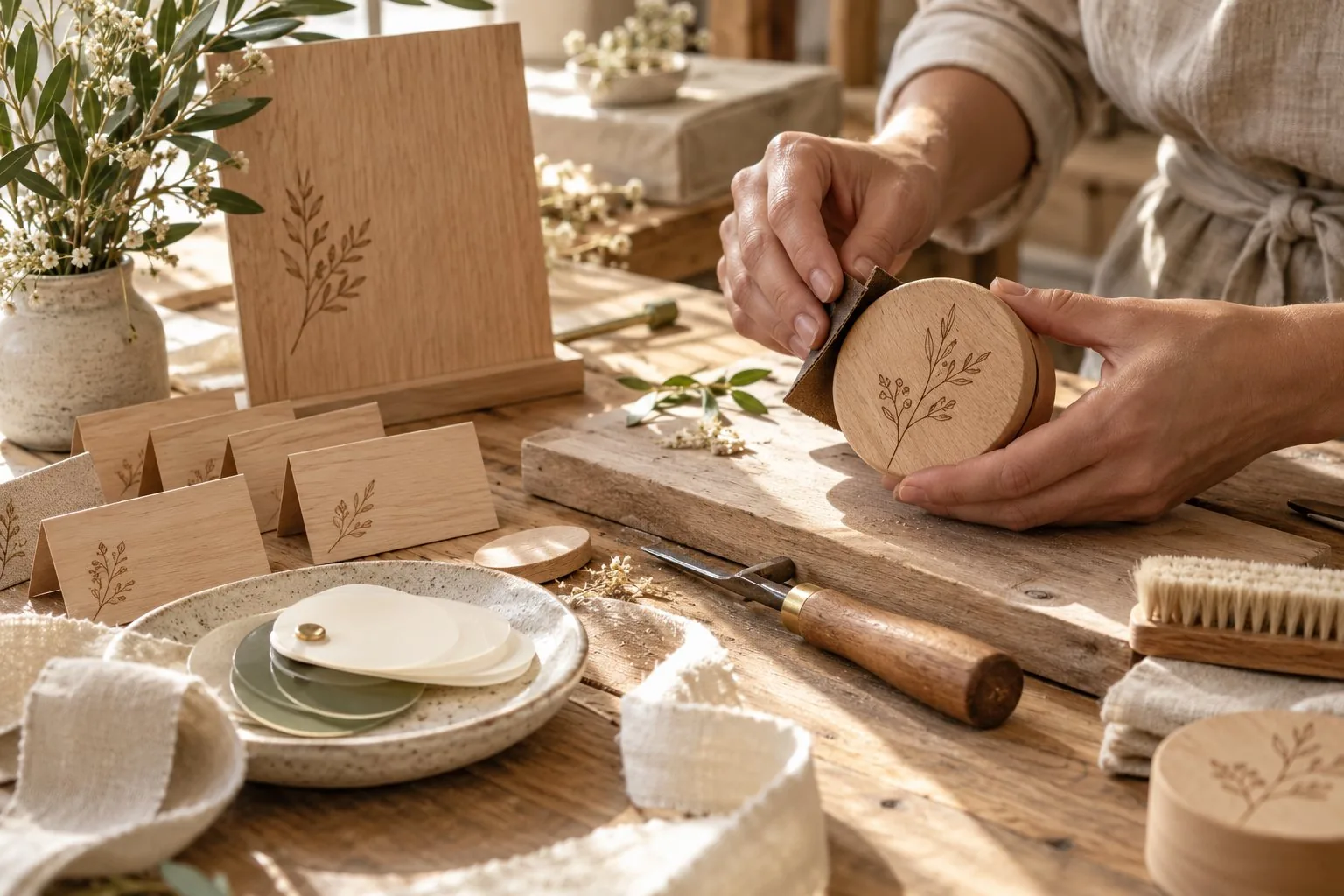 Illustration d’une création en bois gravé